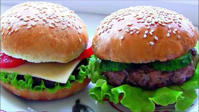 Гамбургеры в домашних условиях / Вкусные булочки для бургеров - YouTube