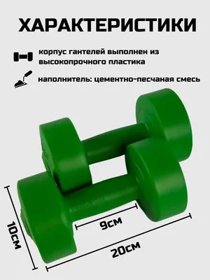 Гантели Summus неопреновые_2 шт, 2 шт. по 3 кг, зеленый - купить по  выгодным ценам в интернет-магазине OZON (624103778)