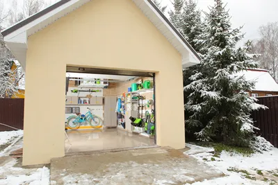 Строим гараж при частном загородном доме или коттедже: примеры проектов  (фото) | ГаражТек