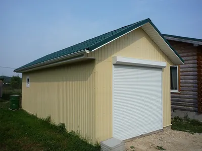 Строительство загородного гаража на участке - Шведский металлический гараж  на даче – за неделю!