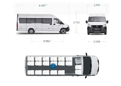 Автобус ГАЗель Некст A65R52 (22 места) купить от 3 900 000 руб./ед. в  Самаре от компании ООО \"Дайзен\"