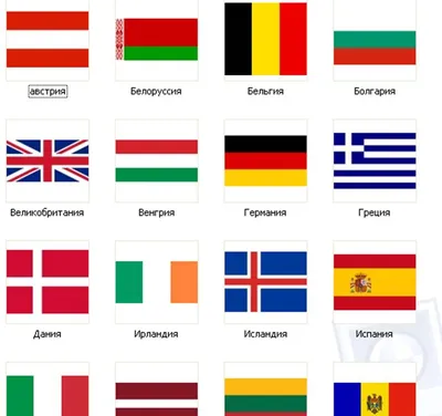 Флаги и гербы стран мира в алфавитном порядке с названием страны в картинках