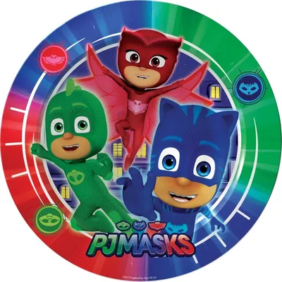 Картинка для торта Герои в масках \"PJ Masks\" - PT101649 печать на сахарной  пищевой бумаге