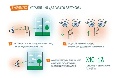 Гимнастика для глаз. Зрительная гимнастика. Воспитателям детских садов,  школьным учителям и педагогам - Маам.ру