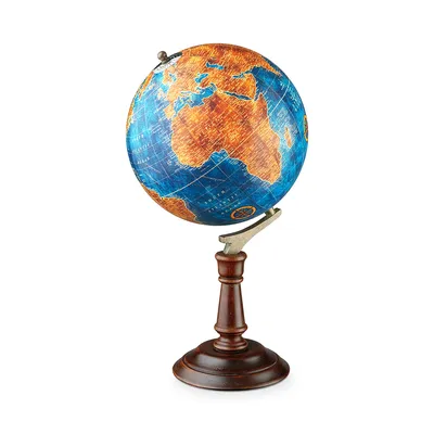 Глобус Globen Земля физико-политический рельефный с LED-подсветкой 25 см  купить по цене 1839 ₽ в интернет-магазине Детский мир