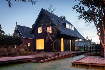 Чёрный деревянный дом в Голландии - Блог \"Частная архитектура\"