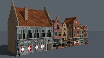 Типичные голландские дома в Амстердаме, Нидерланды - онлайн-пазл
