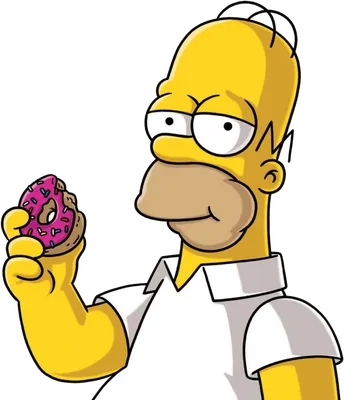 Гомер симпсон с пончиком картинки - 72 фото