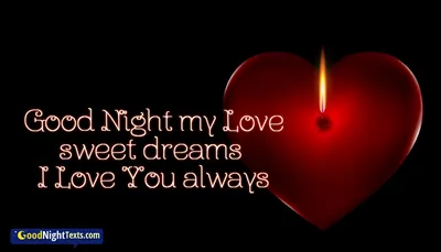 Good Night My Love Sweet Dreams I Love You Always @ GoodNightTexts.Com