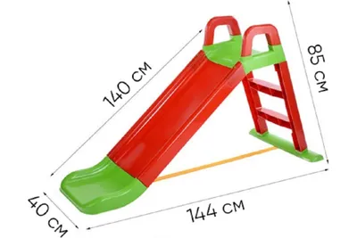 Горка для катания детей Doloni красно-зеленый, 0140/01, KG014400/01 (арт.  16248108) — купить с доставкой