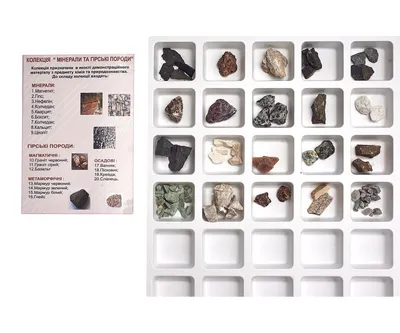 Коллекция «Горные породы и минералы» (демонстрационная) купить – цена от  ElizLabs