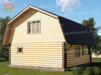 Проект бани Толедо, дом-баня из клееного бруса Толедо в Holz House