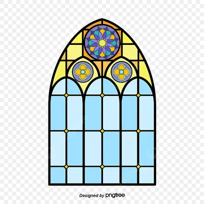 полицветная каноническая церковь PNG , классическая, готика, витраж PNG  картинки и пнг PSD рисунок для бесплатной загрузки