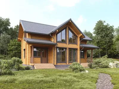 Дома из профилированного бруса строительство в Челябинске - цены под ключ  от производителя, каталог проектов деревянных домов