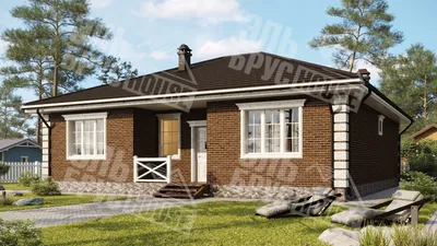 Кирпичный дом по проекту «Тулуза» площадью 121,4 м2 по цене 4324000 руб.