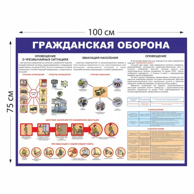 Стенды ГО и ЧС гражданская оборона и чрезвычайные ситуации | Купить  недорого с доставкой по России