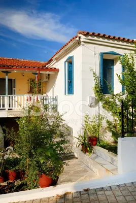 Почему дома на греческих островах сине-белые? | Моя Греция | Дзен