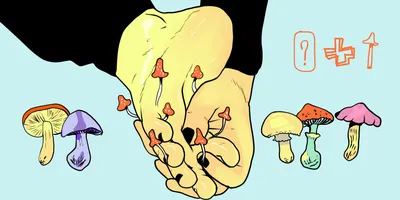 Изображение грибка на ногтях на руках для медицинской рекламы