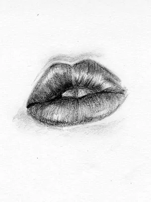 Как поэтапно карандашом нарисовать губы
