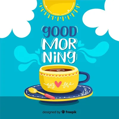 Premium Vector | Creative good morning coffee vector illustration