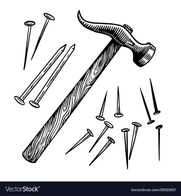 Гвоздь рисунок для детей - 55 фото