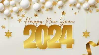 Colorful Happy New Year 2024 In Hanging Style, 2024 Clipart, Happy New Year  2024 Clipart, Colorful PNG and Vector with Transparent Background for Free  Download