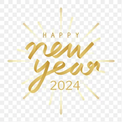 Happy New Year 2024 PNG, Vector, PSD, and Clipart With Transparent  Background for Free Download | Pngtree