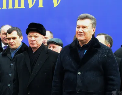 Фото Игорь Калинин, Виктор Янукович и Александр Якименко - УНИАН