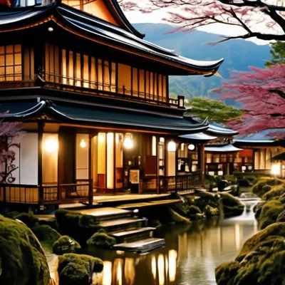 Традиционный японский дом аниме - 33 фото