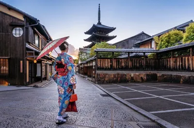 Картина на холсте \"японские гейши танец японское кимоно япония костюмы  гейша\" 20x30 интерьерная в комнату на стену в спальню - купить по низкой  цене в интернет-магазине OZON (620754489)