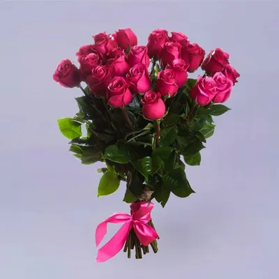 Ярко-розовые розы Голландия 90 см \"Пинк Флойд\" шт. купить с доставкой по  Краснодару