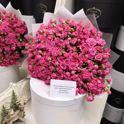 Букет \"25 ярко-розовых роз\", доставка цветов по городу в течение 1 часа -  ЦветкоFF Тюмень