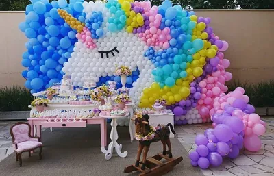 Как красиво украсить шарами детский праздник - оформление детского  праздника шариками с фото
