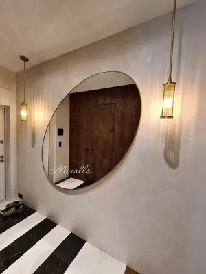 Висячие винтажные зеркала, настенные эстетические большие зеркала в золотой  рамке для макияжа, гостиной, декоративные зеркала для украшения дома |  AliExpress