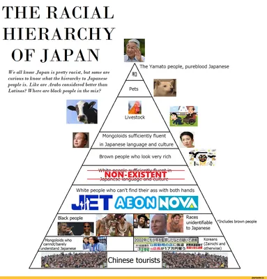Расовая иерархия Японии / Япония :: минутка расизма :: расистские анекдоты  :: страны / смешные картинки и другие приколы: комиксы, гиф анимация,  видео, лучший интеллектуальный юмор.