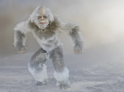 Снежный человек йети ,белый и …» — создано в Шедевруме