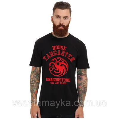 Футболка \"Игра престолов. House Targaryen\" (ID#97596814), цена: 639 ₴,  купить на Prom.ua