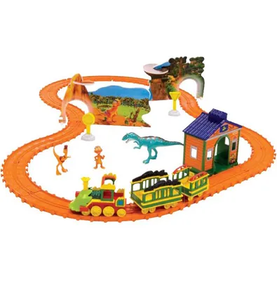 Игровой набор Поезд динозавров Тэнк 6 см с вагончиком купить по цене 9 ₽ в  интернет-магазине Детский мир