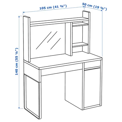 IKEA MICKE МИККЕ Рабочее место 193.955.63