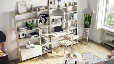 Рабочее место сотрудника. Комплект офисной мебели стол с тумбой IKEA 1  400х650х730 ЛДСП Белый (СППБК-06093)