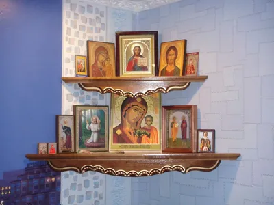 Полка для икон угловая Божница Домашний иконостас christian icon shelf |  AliExpress