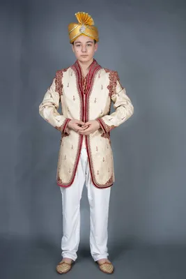 Индийский костюм (мужской из бархата) - Party Look