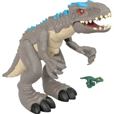 Купить фигурка Mattel Jurassic World Imaginext, динозавр Индоминус Рекс,  цены на Мегамаркет