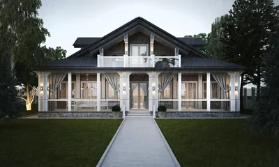 Дизайн загородного дома в классическом стиле | 20 фото