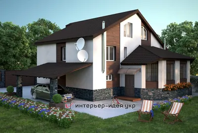 Дизайн фасадов частного дома в с. Новопышминское – arch-buro.com