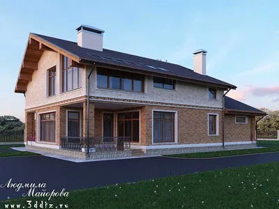 Дизайн фасада дома в г. Серов: проект утепления и оформления экстерьеров –  arch-buro.com