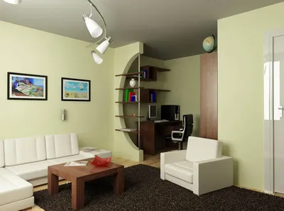 Дизайн однокомнатной квартиры в современном стиле | Компания ЕвроДом | Дзен
