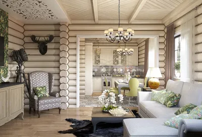 Дизайн интерьера деревянных домов стильные и комфортные решения от  Экотехстрой