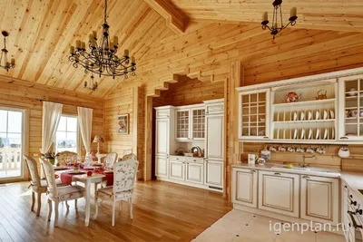 Дизайн интерьера деревянного дома из бревна внутри: самые лучшие идеи на 55  фото — SALON