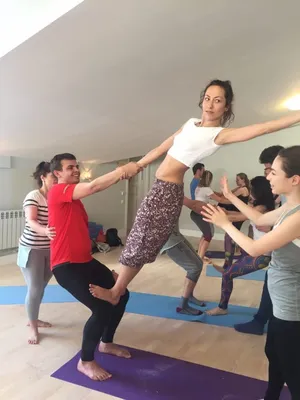 Парная йога | Пикабу